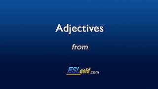 ESLgold.com Adjectives video