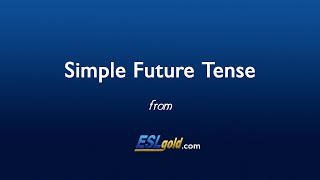ESLgold.com Simple Future Tense video